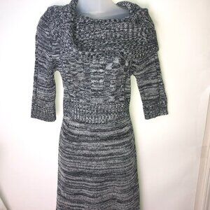Rock‎ Gal Sweater Dress Black/White Small
